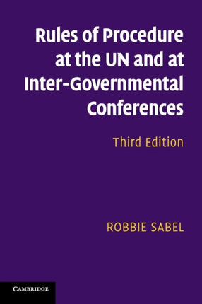 Rules of Procedure at the UN and at InterGovernmental Conferences