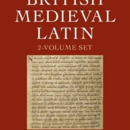 The Cambridge Anthology of British Medieval Latin 2 Volume Hardback Set
