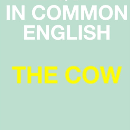 THE COW THE QURAN IN COMMON ENGLISH