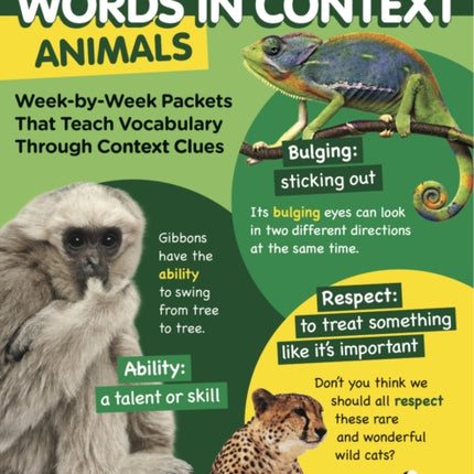 Words in Context: Animals: Week-By-Week Packets That Teach Vocabulary Through Context Clues