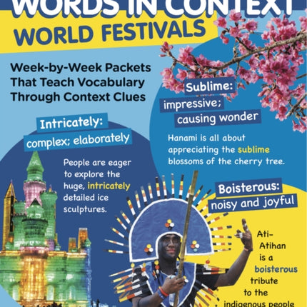 Words in Context World Festivals WeekByWeek Packets That Teach Vocabulary Through Context Clues