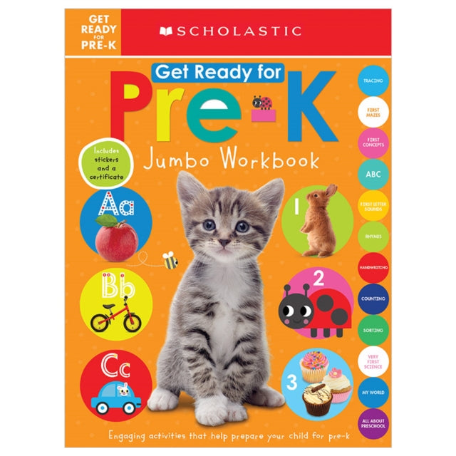 Get Ready for PreK Jumbo Workbook Scholastic Early Learners Jumbo Workbook