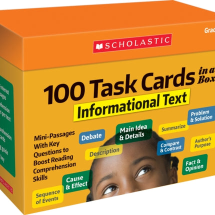 100 Task Cards in a Box Informational Text