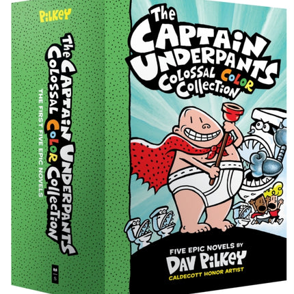 The Captain Underpants Colossal Color Collection Captain Underpants 15 Boxed Set