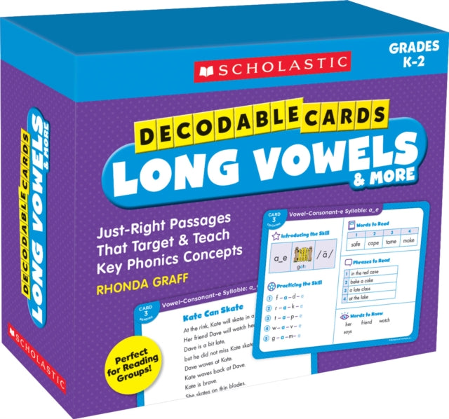 Decodable Cards Long Vowels  More