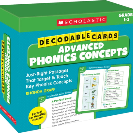 Decodable Cards Advanced Phonics Concepts