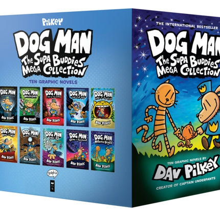 Dog Man: The Supa Buddies Mega Collection (Dog Man #1-10 Box Set)