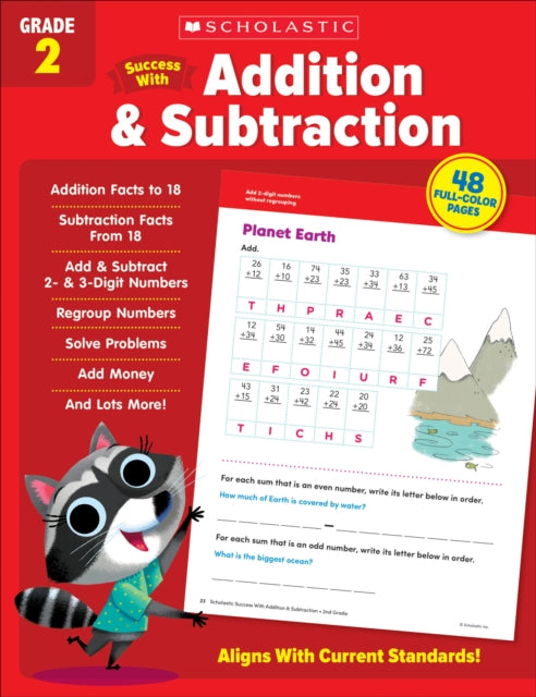 Scholastic Success with Addition  Subtraction Grade 2 Workbook