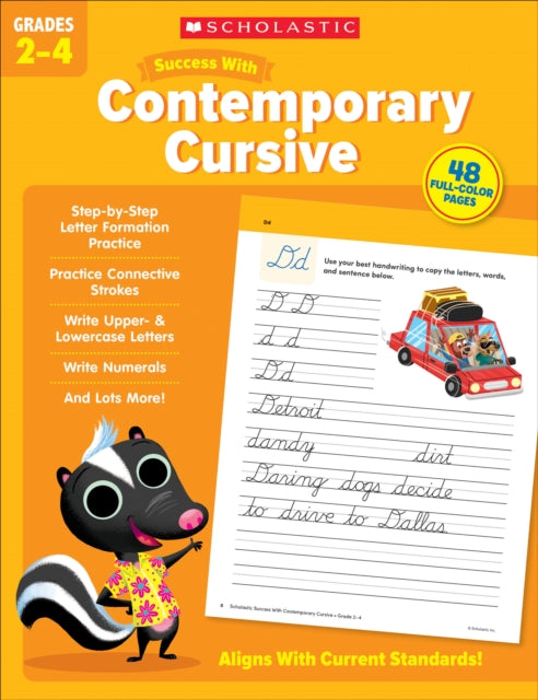 Scholastic Success with Contemporary Cursive Grades 24 Workbook