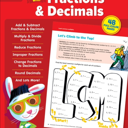 Scholastic Success with Fractions  Decimals Grade 5 Workbook