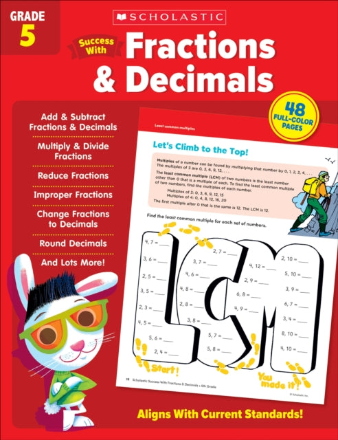 Scholastic Success with Fractions  Decimals Grade 5 Workbook