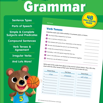 Scholastic Success with Grammar Grade 5 Workbook