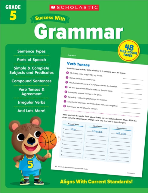 Scholastic Success with Grammar Grade 5 Workbook