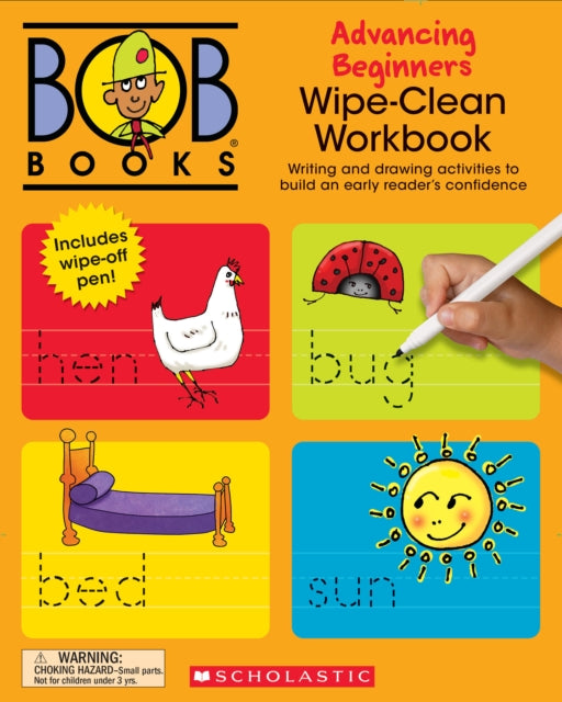 Bob Books - Wipe-Clean Workbook: Advancing Beginners Phonics, Ages 4 and Up, Kindergarten (Stage 2: Emerging Reader)