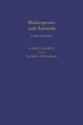 Shakespeare and Animals: A Dictionary