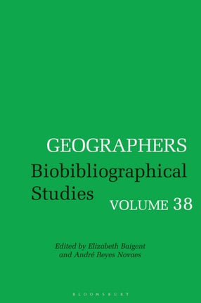 Geographers: Volume 38