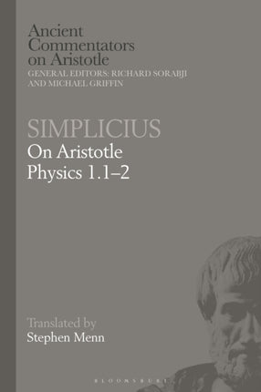 Simplicius On Aristotle Physics 1.12