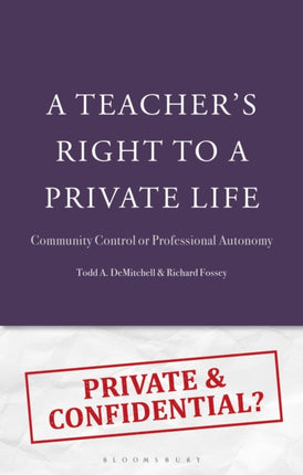 A Teachers Right to a Private Life