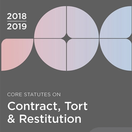 Core Statutes on Contract Tort  Restitution
