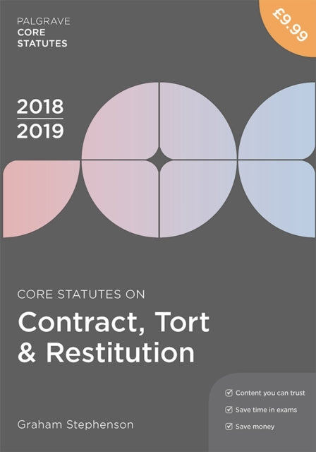 Core Statutes on Contract Tort  Restitution