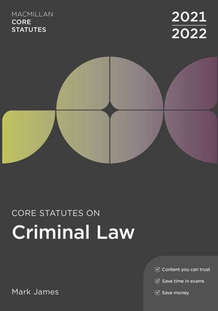 Core Statutes on Criminal Law 202122