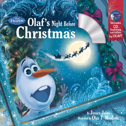 Olaf's Night Before Christmas Book & Cd