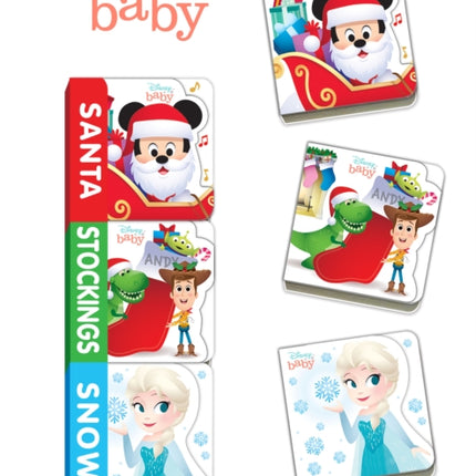 Disney Baby Santa, Stockings, Snow