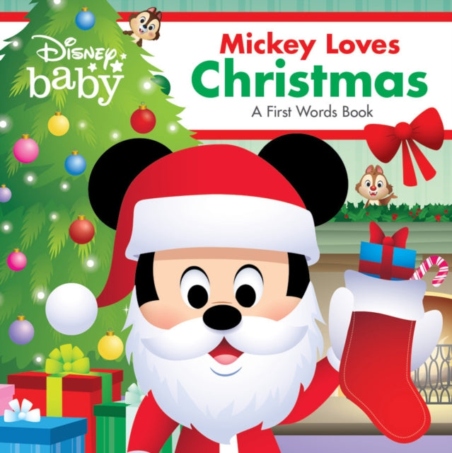 Disney Baby: Mickey Loves Christmas: A First Words Book