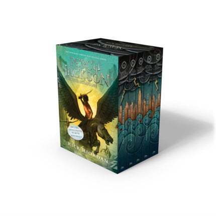 Percy Jackson and the Olympians 5 Book Paperback Boxed Set (w/poster)