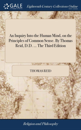 An Inquiry Into the Human Mind on the Principles