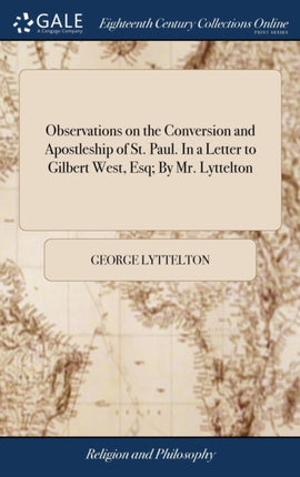 Observations on the Conversion and Apostleship of