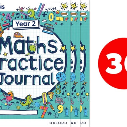 White Rose Maths Practice Journals Year 2 Workbooks: Pack of 30