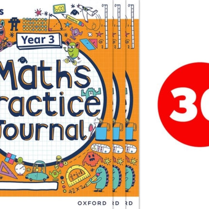 White Rose Maths Practice Journals Year 3 Workbooks: Pack of 30