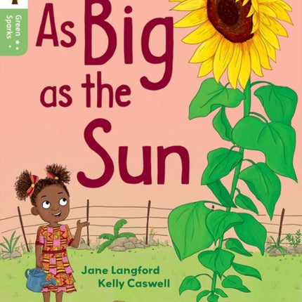 Oxford Reading Tree Green Sparks Level 1 As Big as the Sun