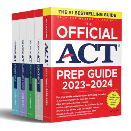 The Official ACT Prep & Subject Guides 2023-2024 Complete Set: Includes The Official ACT Prep, English, Mathematics, Reading, and Science Guides + 8 Practice Tests + Bonus Online Content