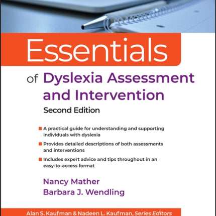 Essentials of Dyslexia Assessment and Intervention