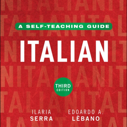 Italian Third Edition A SelfTeaching Guide