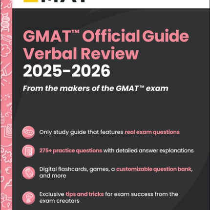 GMAT Official Guide Verbal Review 20252026 Book