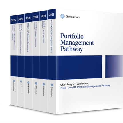 2026 CFA Curriculum Level 3 Pathway 1 Box Set Por