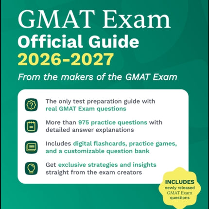 GMAT Official Guide 2026  2027 Book  Online Question Bank