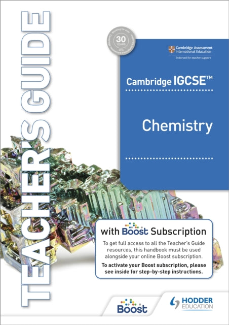 Cambridge IGCSE Chemistry Teachers Guide with Boost Subscription Booklet