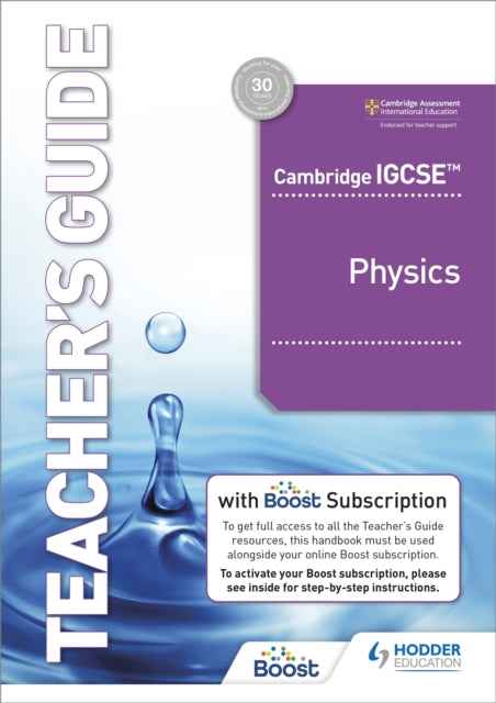 Cambridge IGCSE Physics Teachers Guide with Boost Subscription Booklet