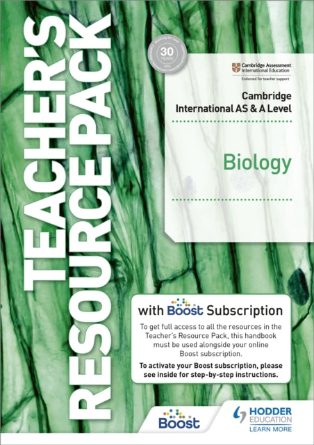 Cambridge International AS  A Level Biology Teachers Resource Pack with Boost Subscription