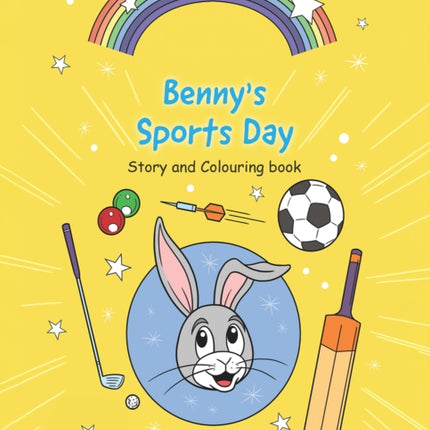 Benny's Sports Day: Story and Colouring book