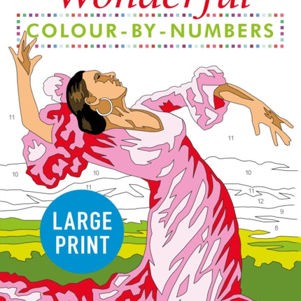 Wonderful Colour by Numbers Large Print: Easy to Read