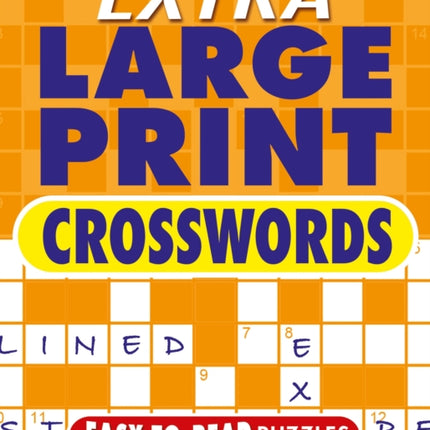 Extra Large Print Crosswords: Easy to Read Puzzles