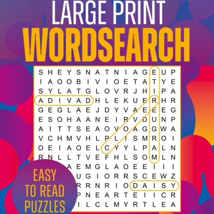 Large Print Wordsearch