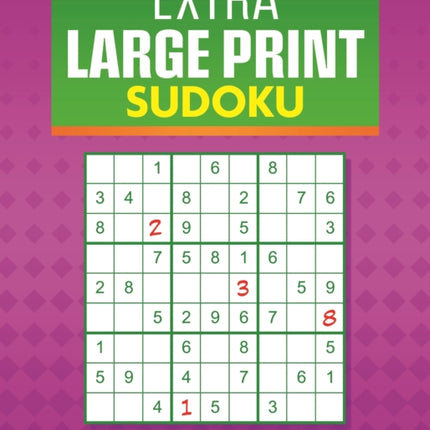 Extra Large Print Sudoku