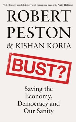 Bust?: Saving the Economy, Democracy and Our Sanity