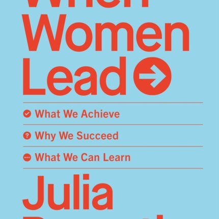 When Women Lead: What We Achieve, Why We Succeed and What We Can Learn